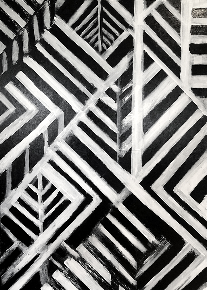 Modern black and white art 